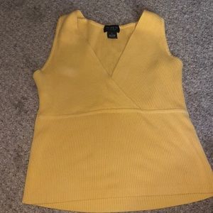 yellow tank top